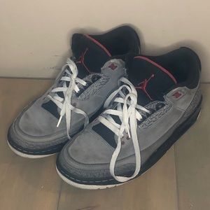 Nike Air Jordan 3 Retro Size 10 Gray Cement Grey